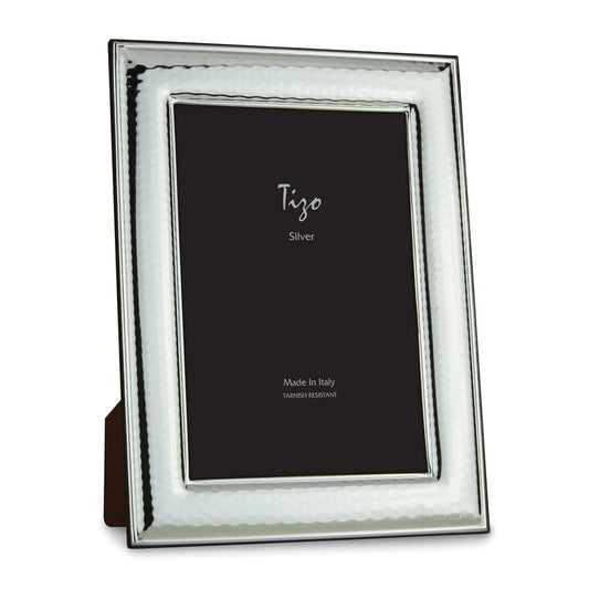 Occasion Gallery 925 Sterling Silver Hammered 8x10 Photo Picture Frame
