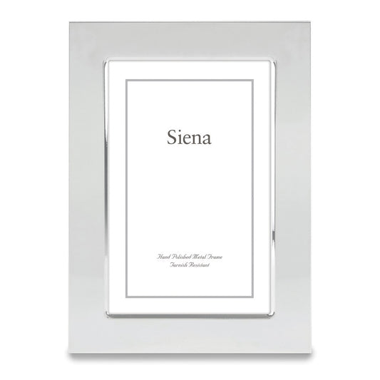 Occasion Gallery Silver-plated Plain Wide 5x7 Photo Picture Frame