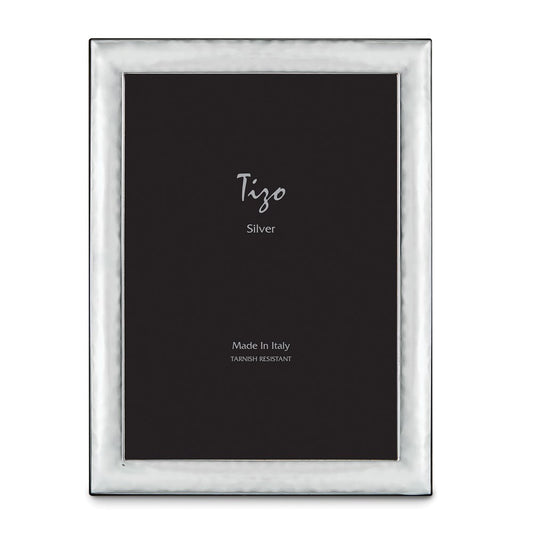 Occasion Gallery 925 Sterling Silver Hammered Rounded 4x6 Photo Picture Frame