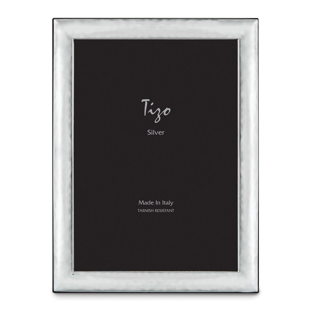 Occasion Gallery 925 Sterling Silver Hammered Rounded 8x10 Photo Picture Frame