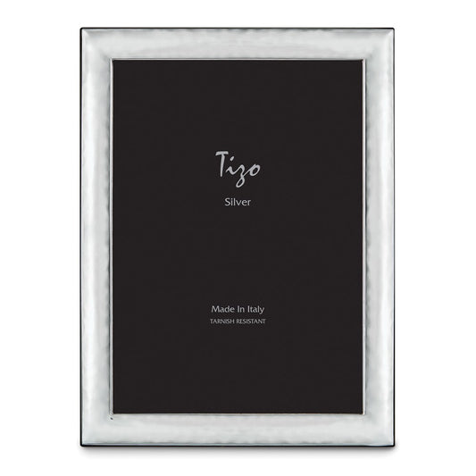 Occasion Gallery 925 Sterling Silver Hammered Rounded 8x10 Photo Picture Frame
