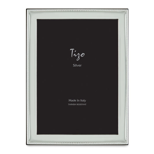 Occasion Gallery 925 Sterling Silver Beaded Edge 8x10 Photo Picture Frame