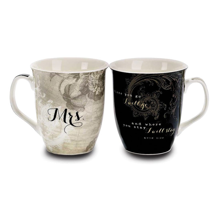 Set of 2 Mr and Mrs Together Forever 16 oz. Mugs