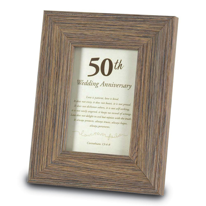 Occasion Gallery 50th Anniversary 4x6 Sentiment Photo Picture Frame