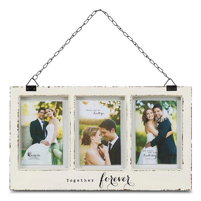 Occasion Gallery Wedding Keepsake Gifts, Together Forever 3 - 5x7 Photo Picture Frame