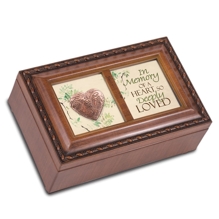 Keepsake Bereavement In Memory Locket Music Box: AMAZING GRACE