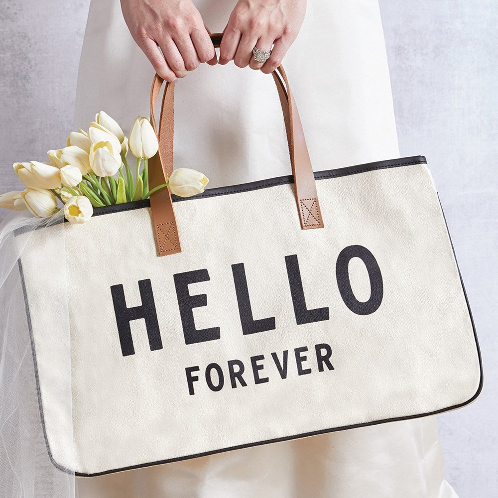 HELLO FOREVER Canvas Tote