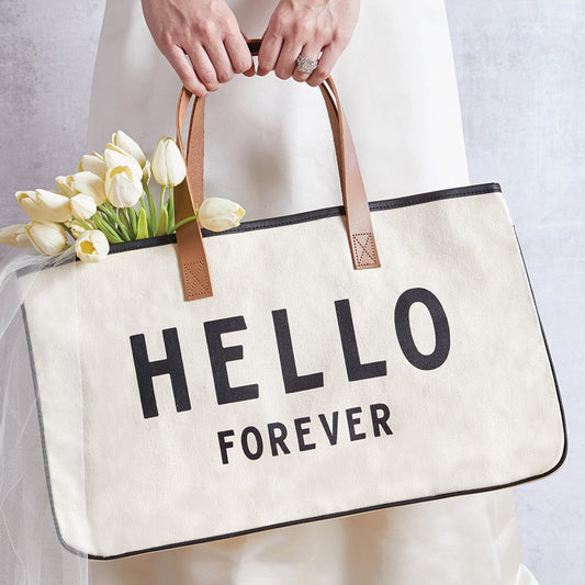 HELLO FOREVER Canvas Tote