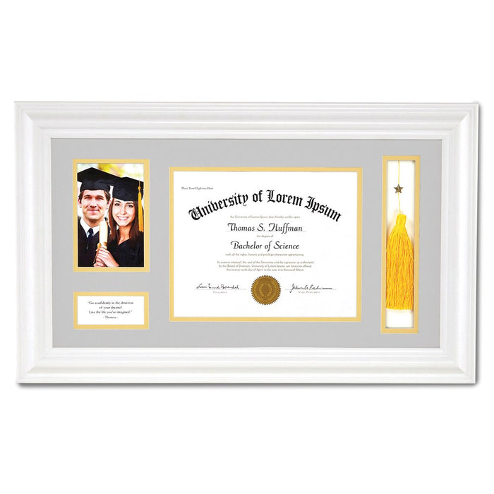 Occasion Gallery Keepsake White Graduation Photo Picture Frame - General Verse