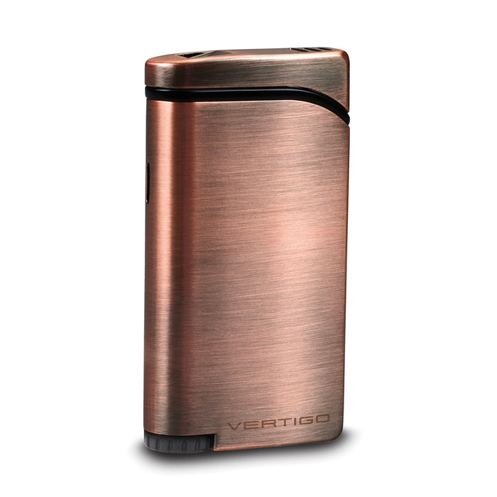 Concorde Double Flame Lighter w/Fold Out Punch- Copper