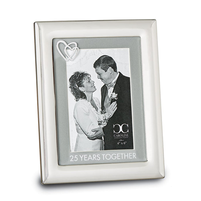 Occasion Gallery Zinc Alloy 25 Years Together 4x6 Photo Picture Frame