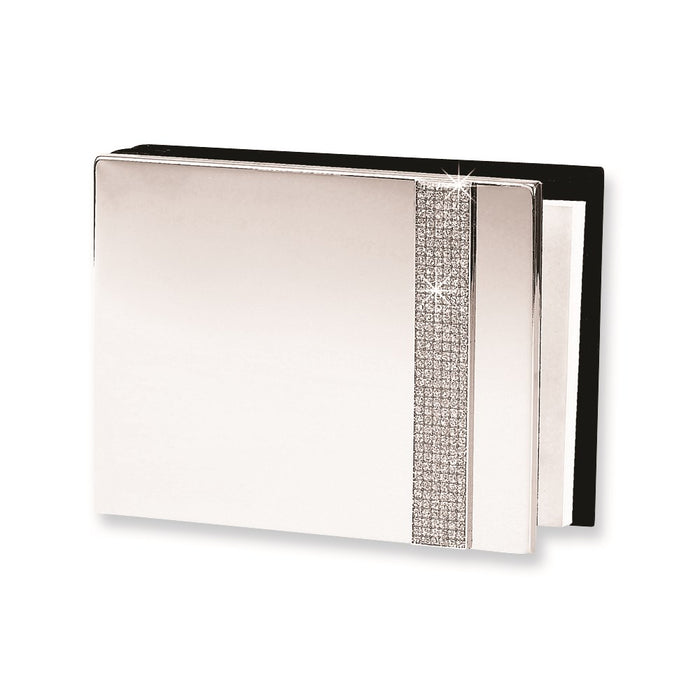 Nickel-plated Glitter (holds 40-pgs.) Guest Book