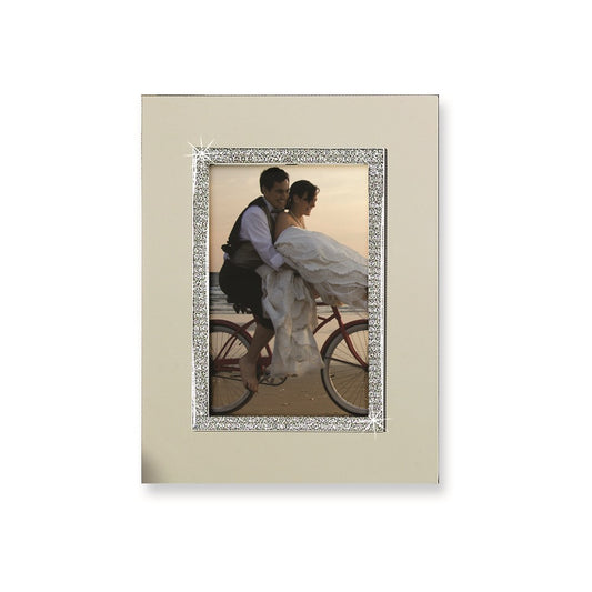Occasion Gallery Wedding Keepsake Gifts, Nickel-plated Glitter 8x10 Photo Picture Frame