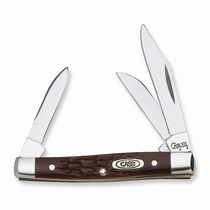 Case Synthetic Brown Small Stockman Pocket Knife