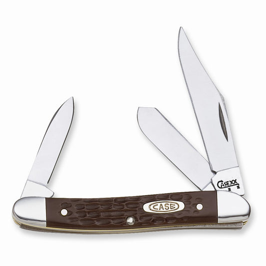 Case Synthetic Brown Medium Stockman Pocket Knife