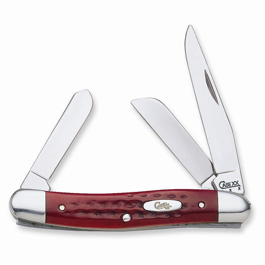 Case Pocket Worn Old Red Bone Medium Stockman Pocket Knife