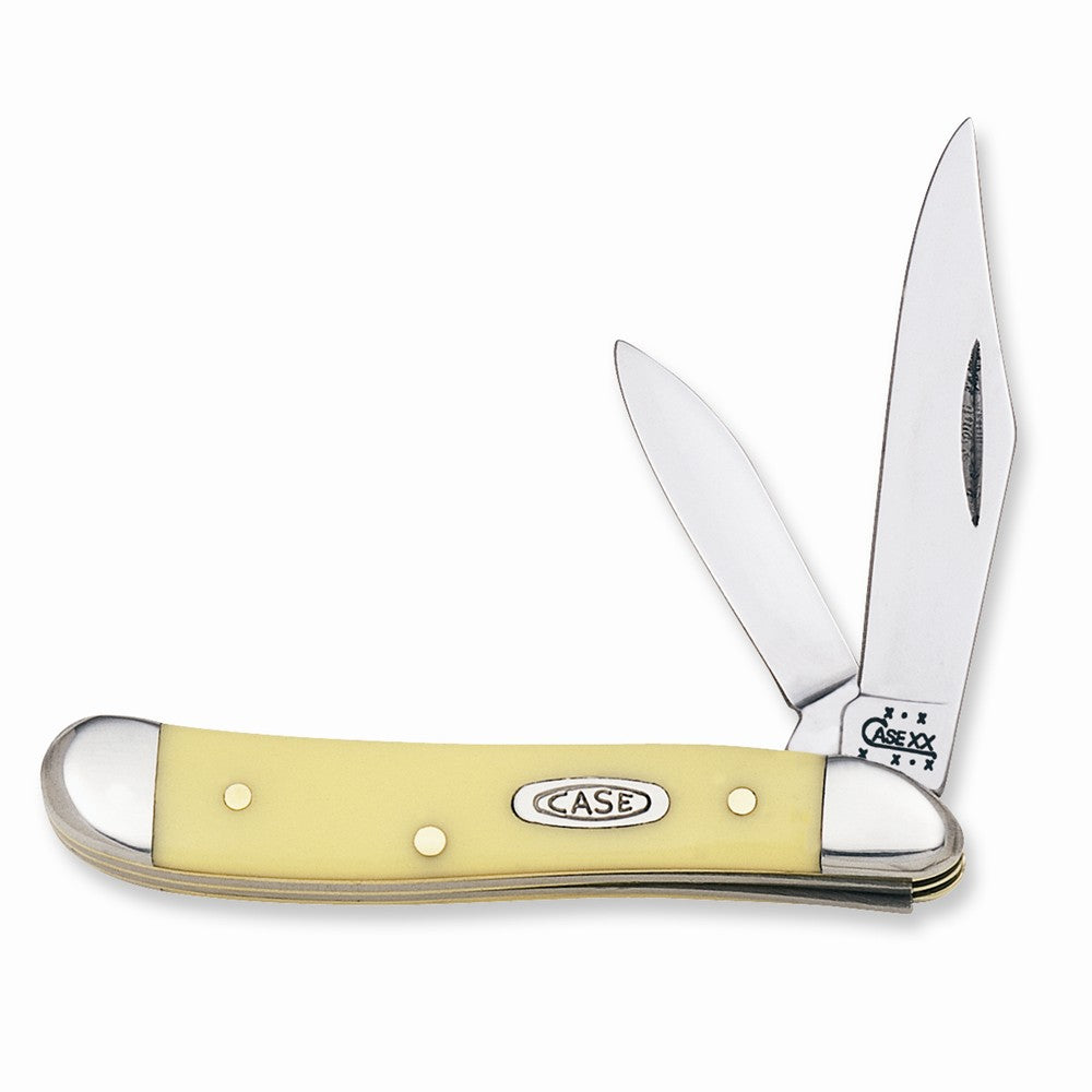 Case Yellow Delrin Peanut Pocket Knife