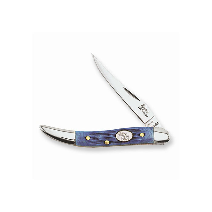 Steel Warrior Toothpick Blue Jigged Handle Knife