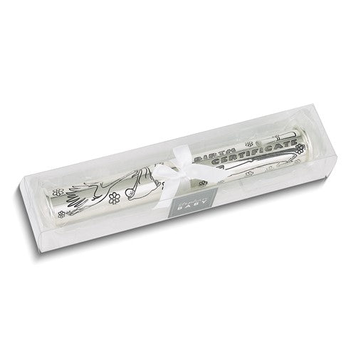 Silver-plated Birth Certificate Holder