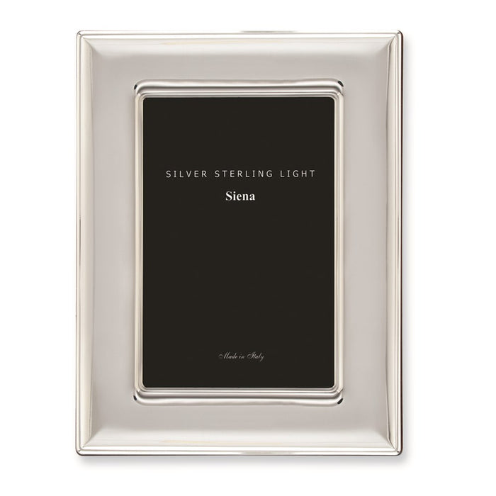 Occasion Gallery Wedding Keepsake Gifts, Bilaminate 925 Sterling Silver Wide Plain 5x7 Photo Picture Frame