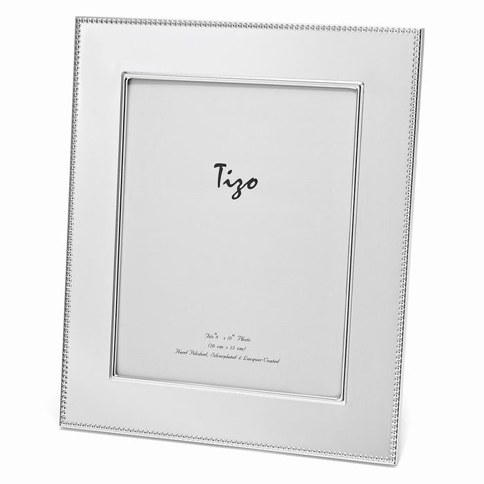 Occasion Gallery Wedding Keepsake Gifts, Silver-plated Wide Beaded Edge 7.5x9.5 Photo Picture Frame