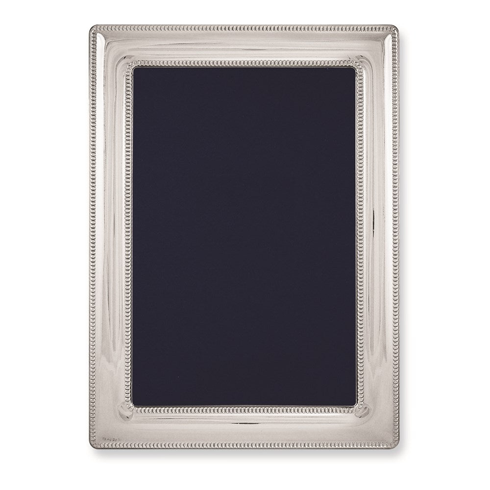 Occasion Gallery Wedding Keepsake Gifts, Bilaminate 925 Sterling Silver Dbl Border Bead 4x6 Photo Picture Frame