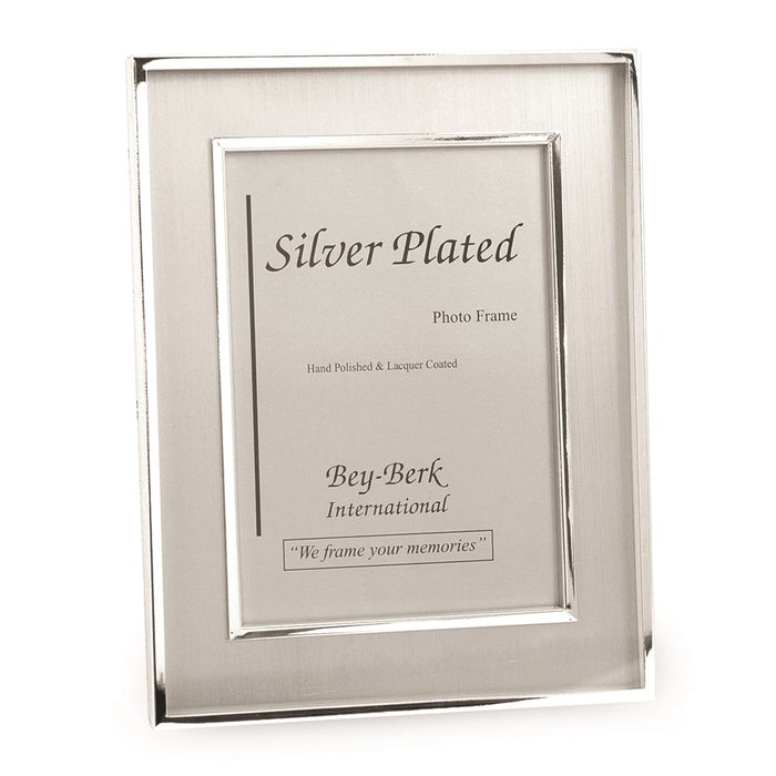 Occasion Gallery Silver-pltd Brushed Finish Photo Picture Frame