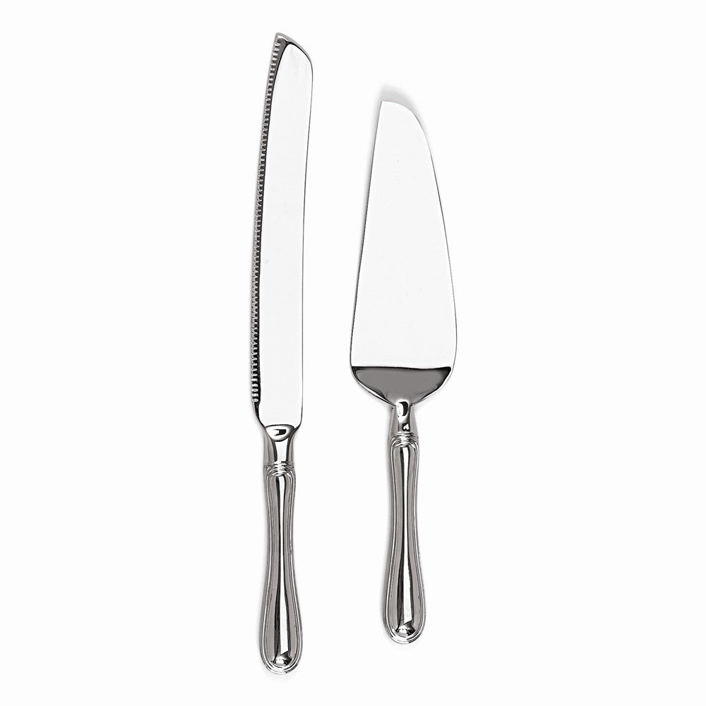 Nickel-plated Westwood Knife & Server Set