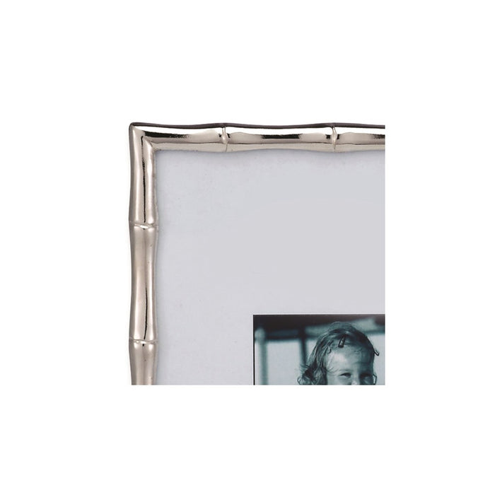 Occasion Gallery Silver-tone Bamboo 4x6 Photo Picture Frame