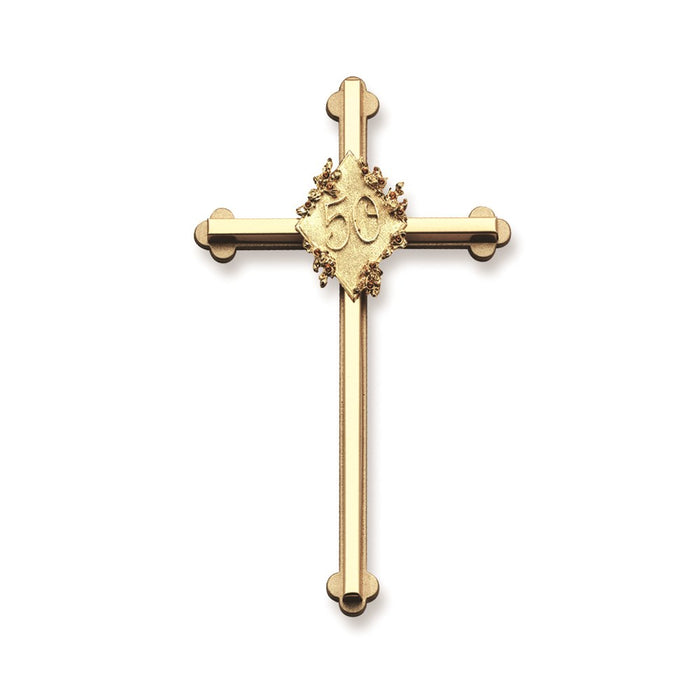 50th Anniversary Gold-tone Metal Cross