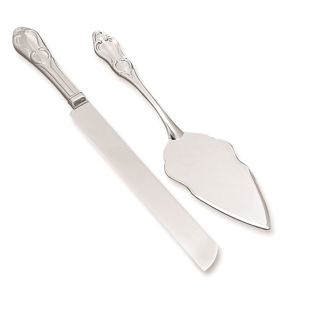 Silver-plated Knife and Cake Server Set