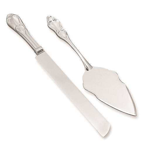 Silver-plated Knife and Cake Server Set