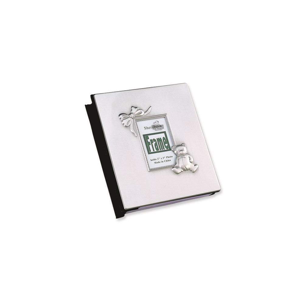 Occasion Gallery Baby Keepsake Gifts:  Pewter Finish Baby Holds 100 - 4x6 Photo Album