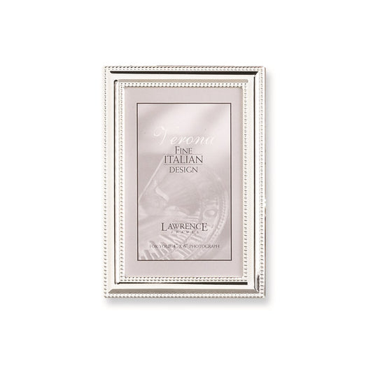 Occasion Gallery Wedding Keepsake Gifts, Silver-plated Beaded Edge 5x7 Photo Picture Frame