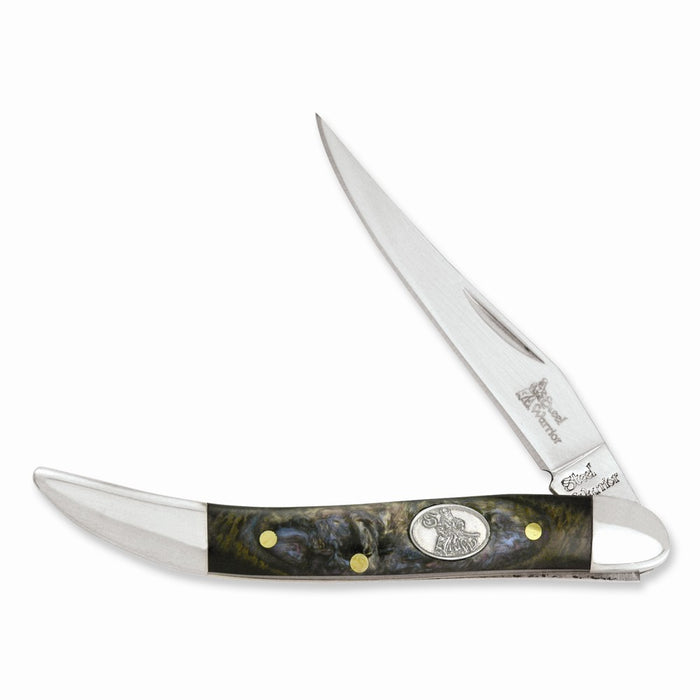 Steel Warrior Toothpick Imitation Abalone Knife