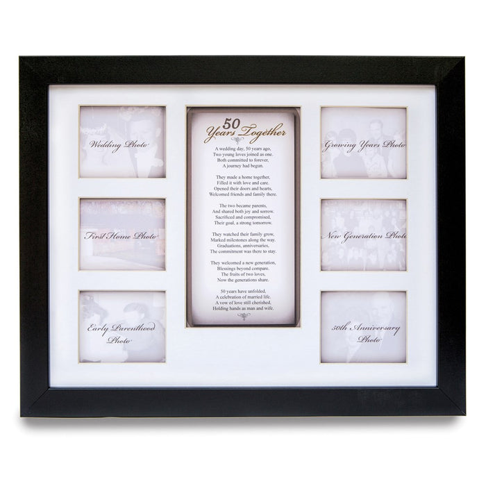 50 Years Together Anniversary 6 - 2.75 x 3.25 Photo Frame