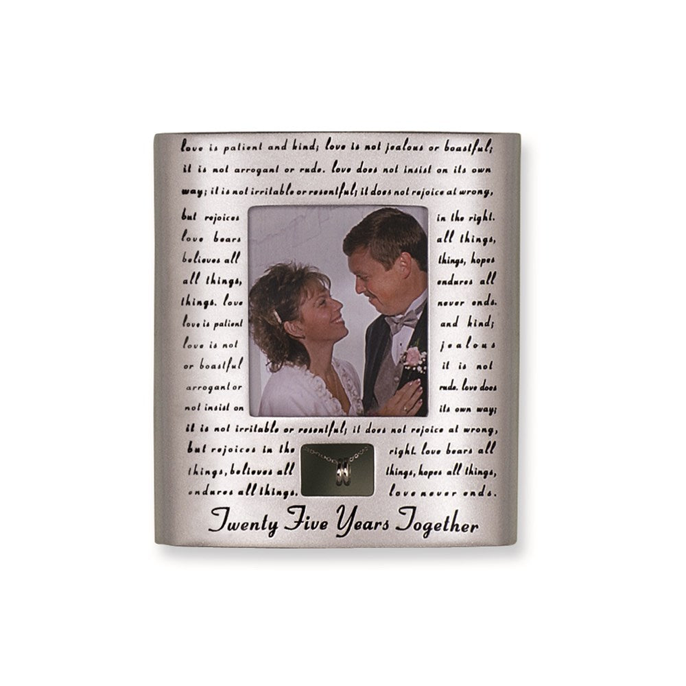 25th Anniversary 3x3.5 Photo Frame