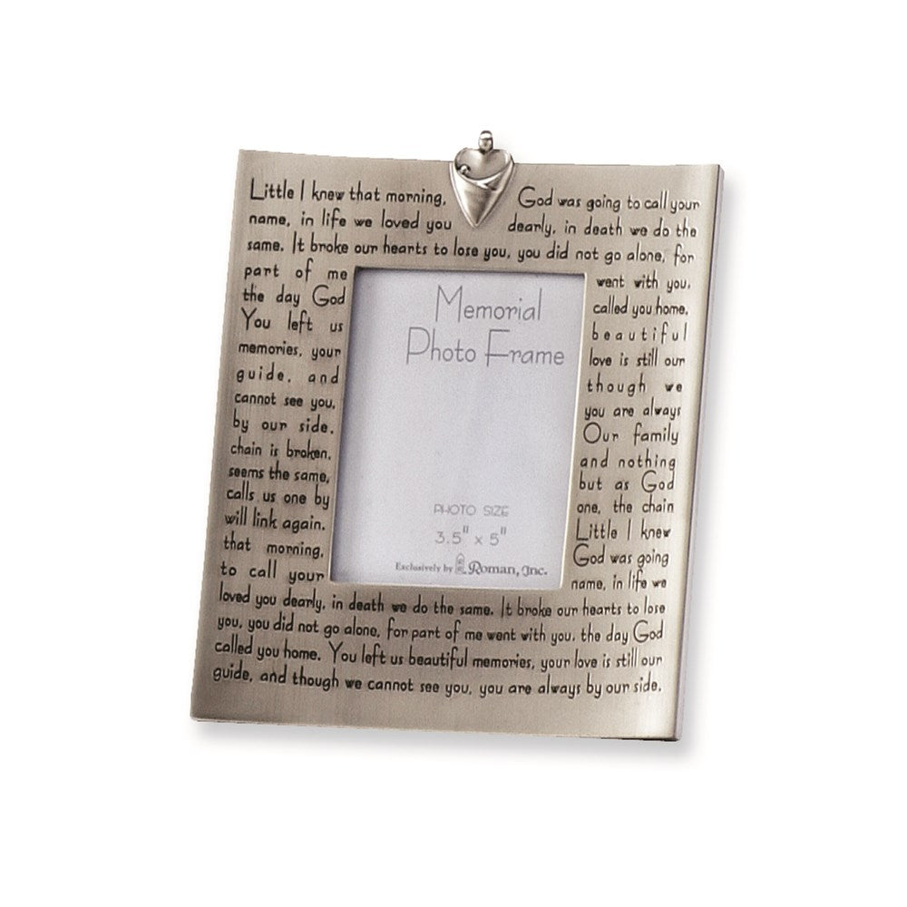 Keepsake Bereavement Child Memory Resin 5x7 Photo Frame