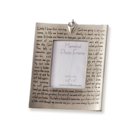 Keepsake Bereavement Child Memory Resin 5x7 Photo Frame