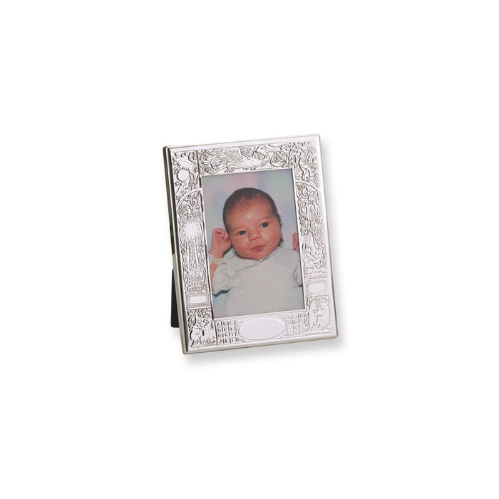 Occasion Gallery Baby Keepsake Gifts:  Pewter 4x6 Birth Record Photo Picture Frame