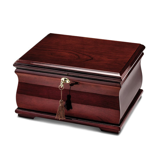 Keepsake Bereavement Poplar Veneer High Gloss Finish Locking Memorial Box