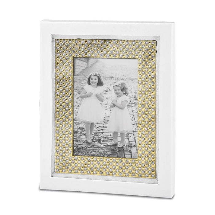 Occasion Gallery Brass-plated Crystal Embellished 4x6 Photo Picture Frame