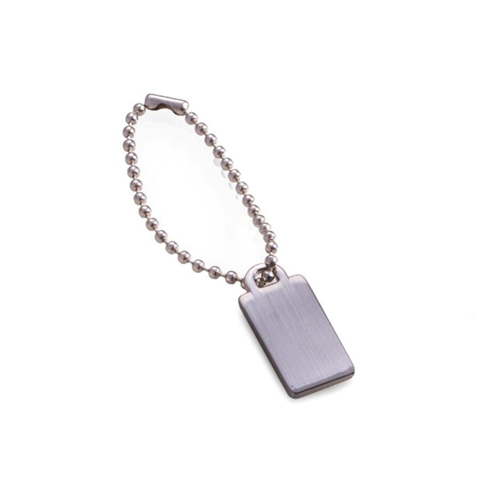 Occasion Gallery Gold Color Satin Silver Plated Engraving ID Tag. 1 L x 0.5 W x 0.1 H in.