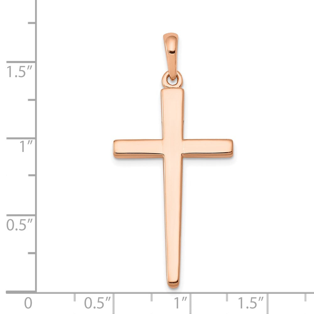 Million Charms 14K Rose Gold Themed Relgious Cross Pendant
