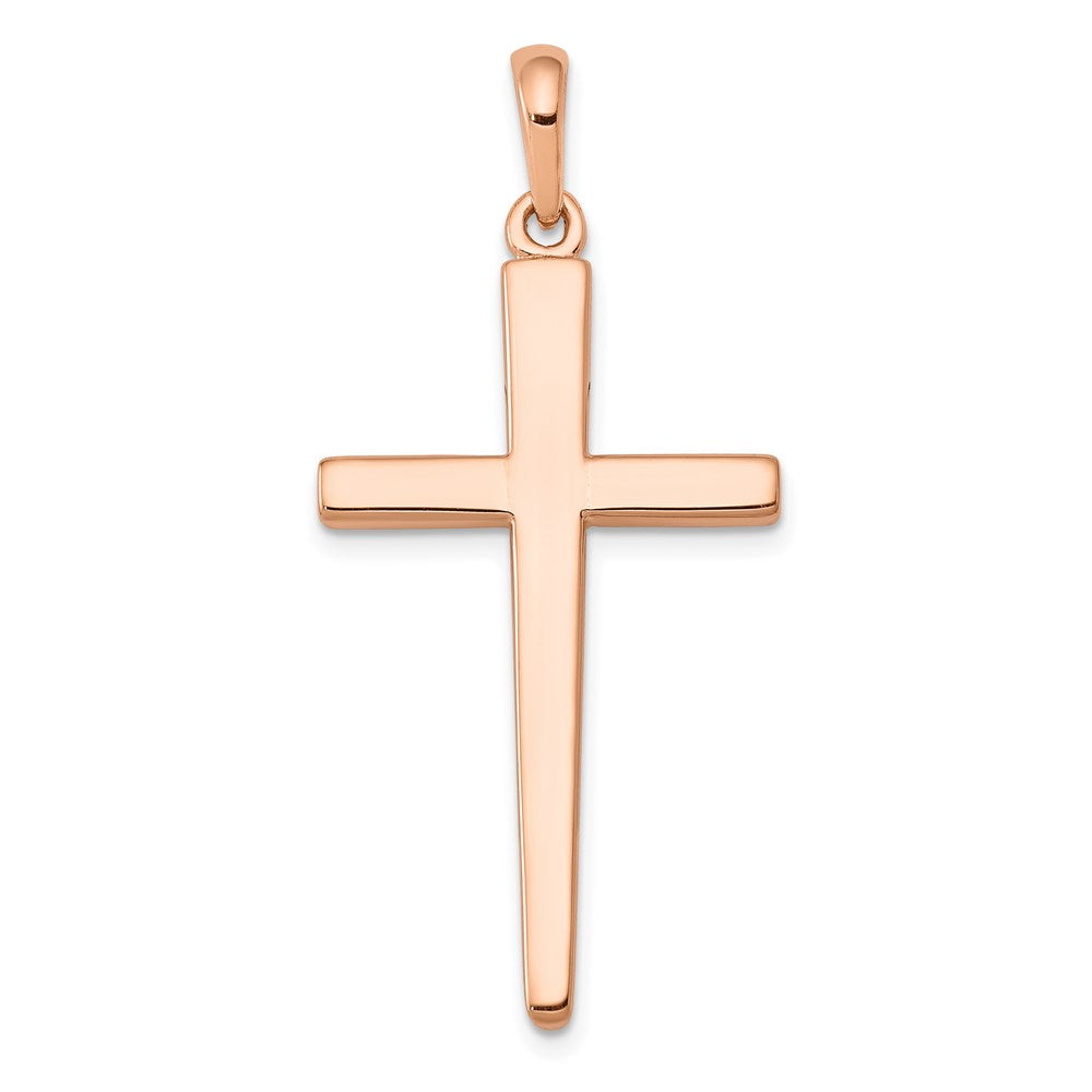 Million Charms 14K Rose Gold Themed Relgious Cross Pendant
