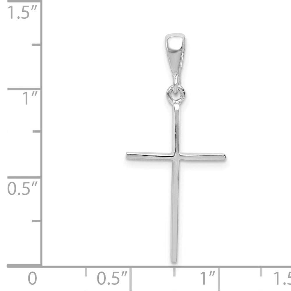 Million Charms 14K White Gold Themed Relgious Cross Pendant