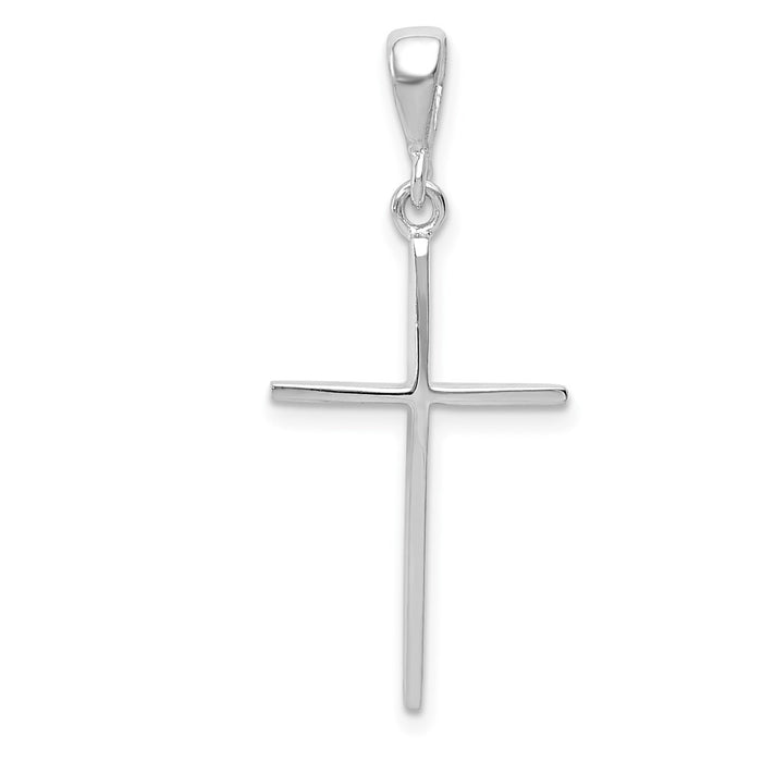 Million Charms 14K White Gold Themed Relgious Cross Pendant