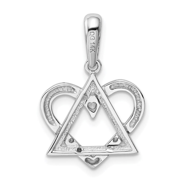 Million Charms 14K White Gold Themed Pendant