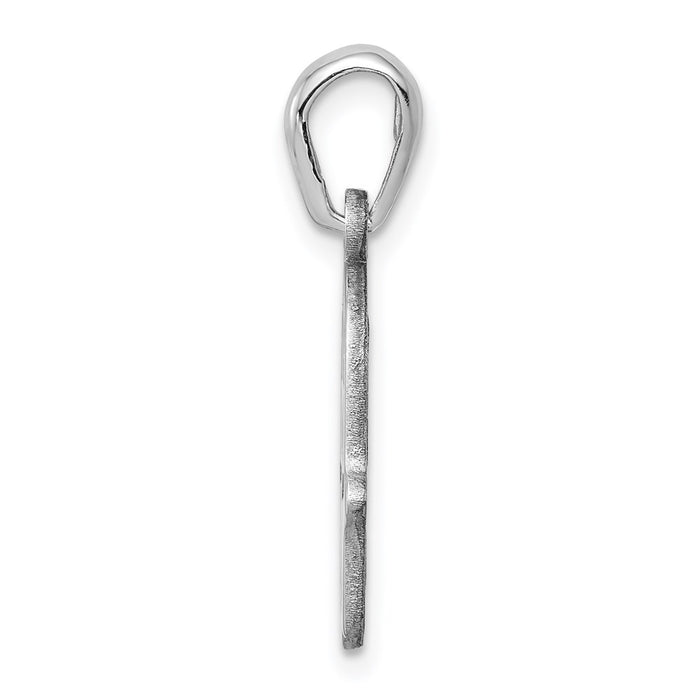 Million Charms 14K White Gold Themed Religious Jewish Star Of David Chamseh Hand Pendant
