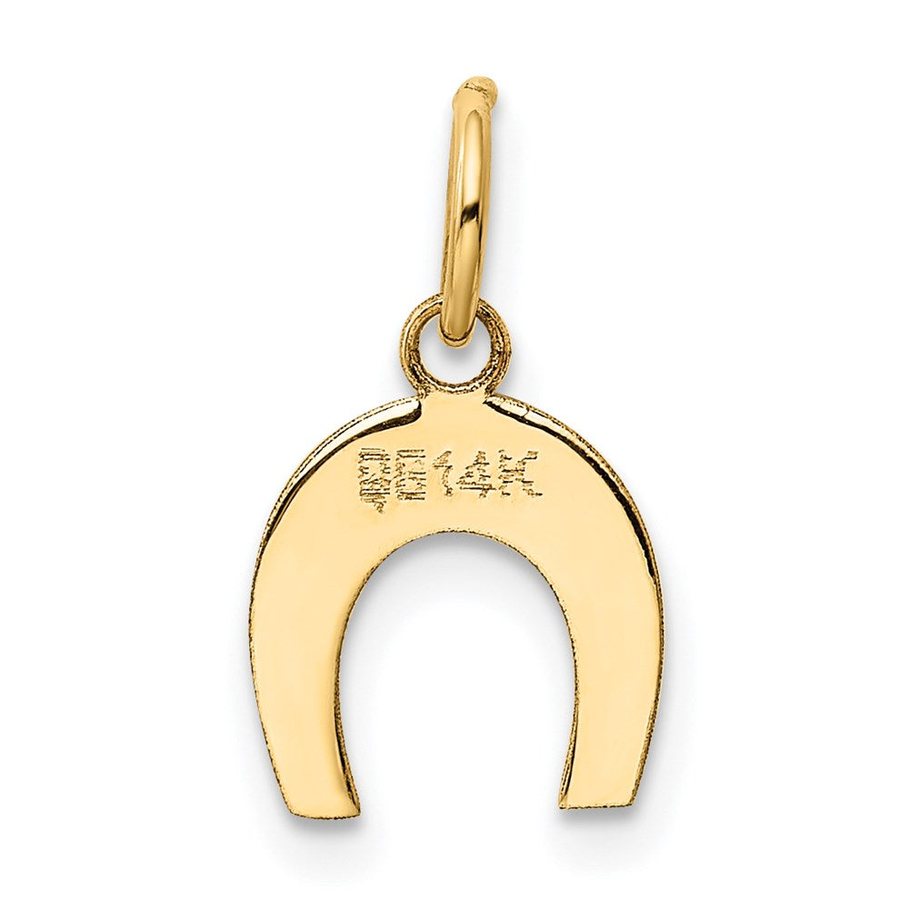 Million Charms 14K Yellow Gold Themed Horseshoe Charm
